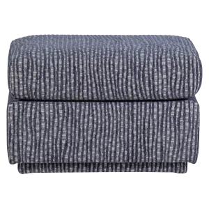 WOOOD hocker dessin Lou - Geweven Stof - Grijsblauw - 40x60x50
