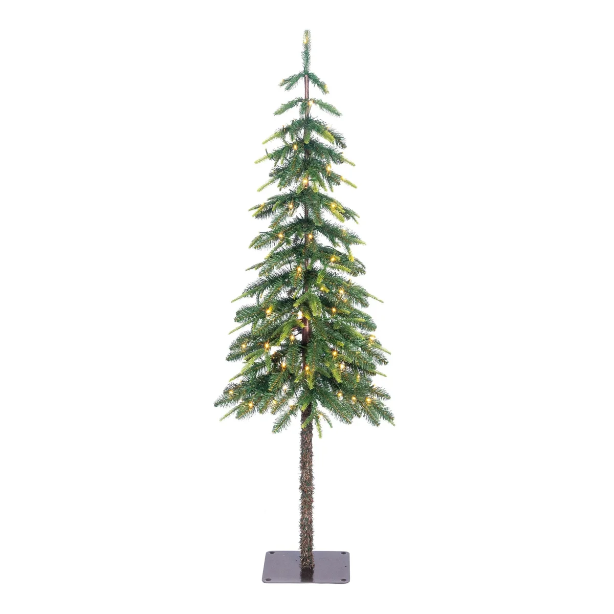 Black Box Trees Lodge Kunstkerstboom met Verlichting en Timer- en Dimfunctie - H155 x Ø48 cm - Groen