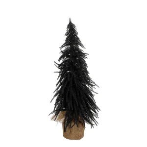 House of Seasons Kunstkerstboom in Jute - H60 x Ø32 cm - Zwart