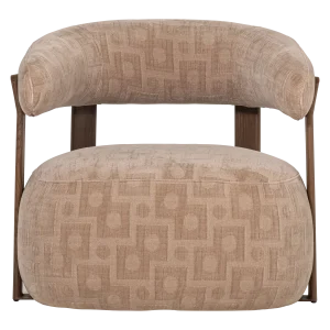 WOOOD fauteuil Foon - Structuurstof - Zand - 78x82x73