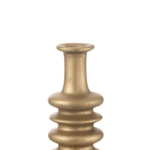 J-Line vaas Nebu Wijd - keramiek - goud - 38 cm hoog