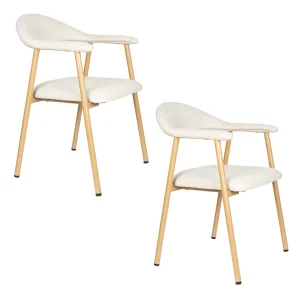 Housecraft Living Amy Eetkamerstoelen Beige - Set van 2