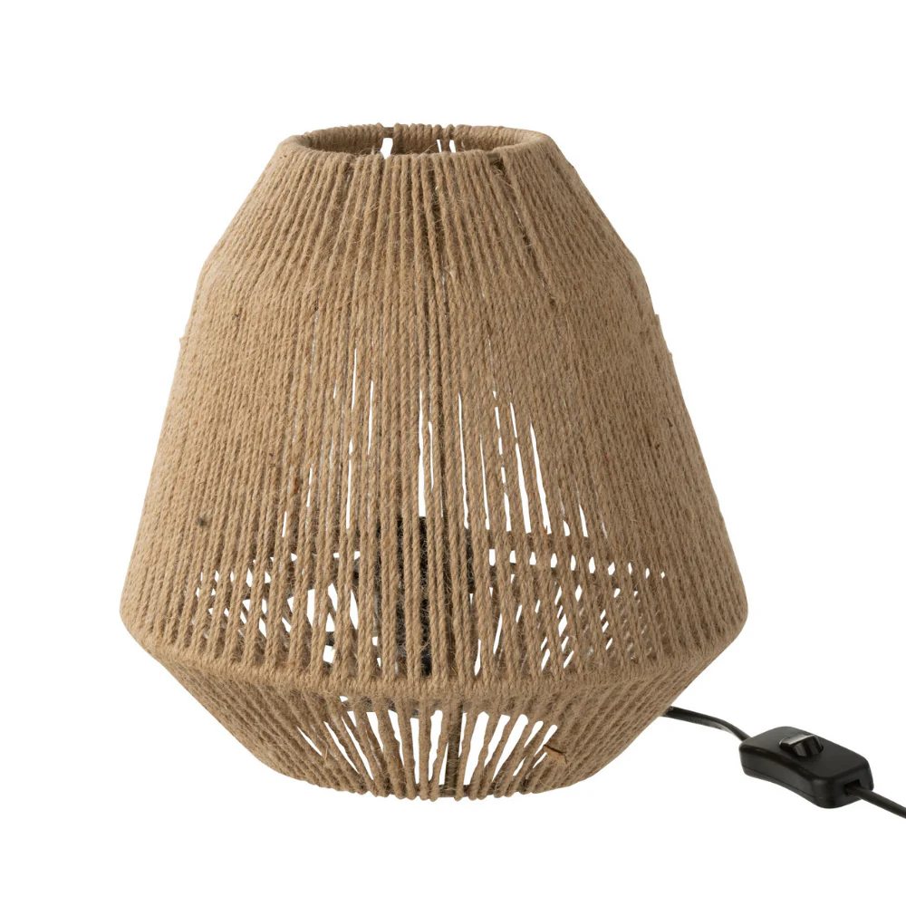 J-Line tafellamp Tina - jute - beige - Afbeelding 2