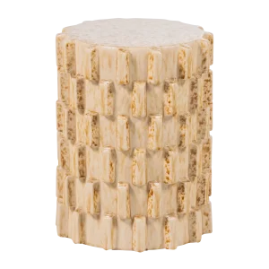WOOOD decoratieve bijzettafel Ø 35 cm Axu - Keramiek - Zand - 45x35x35